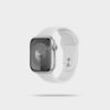 Apple Watch Series 9 GPS + Cellular 45mm Steel Case with Clay Sport Band - Image 2