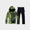 WOWULOVELY Men's Winter Snowsuit Waterproof Windproof Mountain Jacket and Pant Sets - Image 2