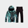WOWULOVELY Men's Winter Snowsuit Waterproof Windproof Mountain Jacket and Pant Sets - Image 4