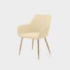 Angela Luxury Modern Restaurant Dining Chair Nordic Upholstered Fabric Velvet - Image 3
