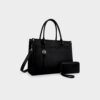 Missnine Laptop Tote Bag Canvas Laptop Bag 15.6 inch Work Shoulder Bags Casual Briefcase Handbag - Image 4