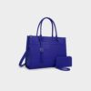 Missnine Laptop Tote Bag Canvas Laptop Bag 15.6 inch Work Shoulder Bags Casual Briefcase Handbag - Image 2